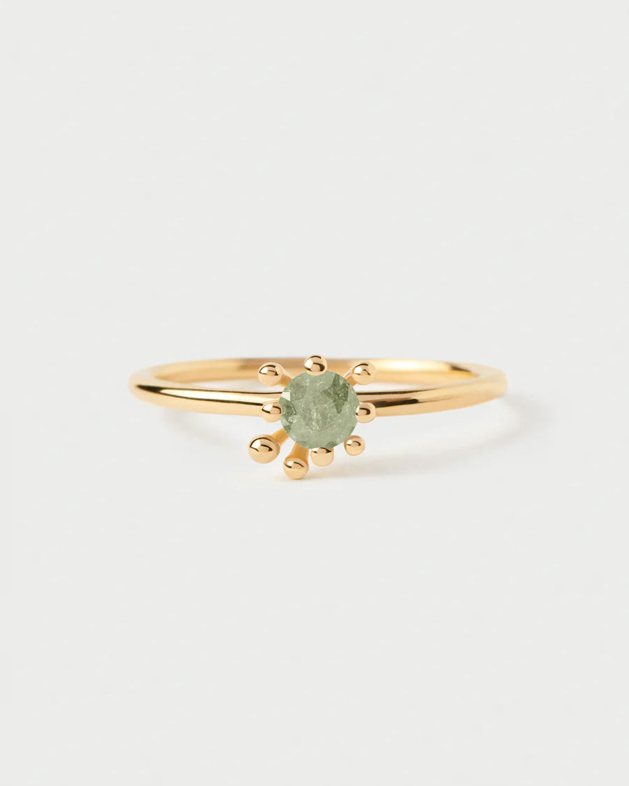 Anello Fleur verde - PdPaola - AN01-C91