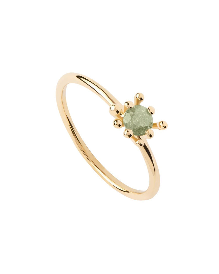 Anello Fleur verde - PdPaola - AN01-C91