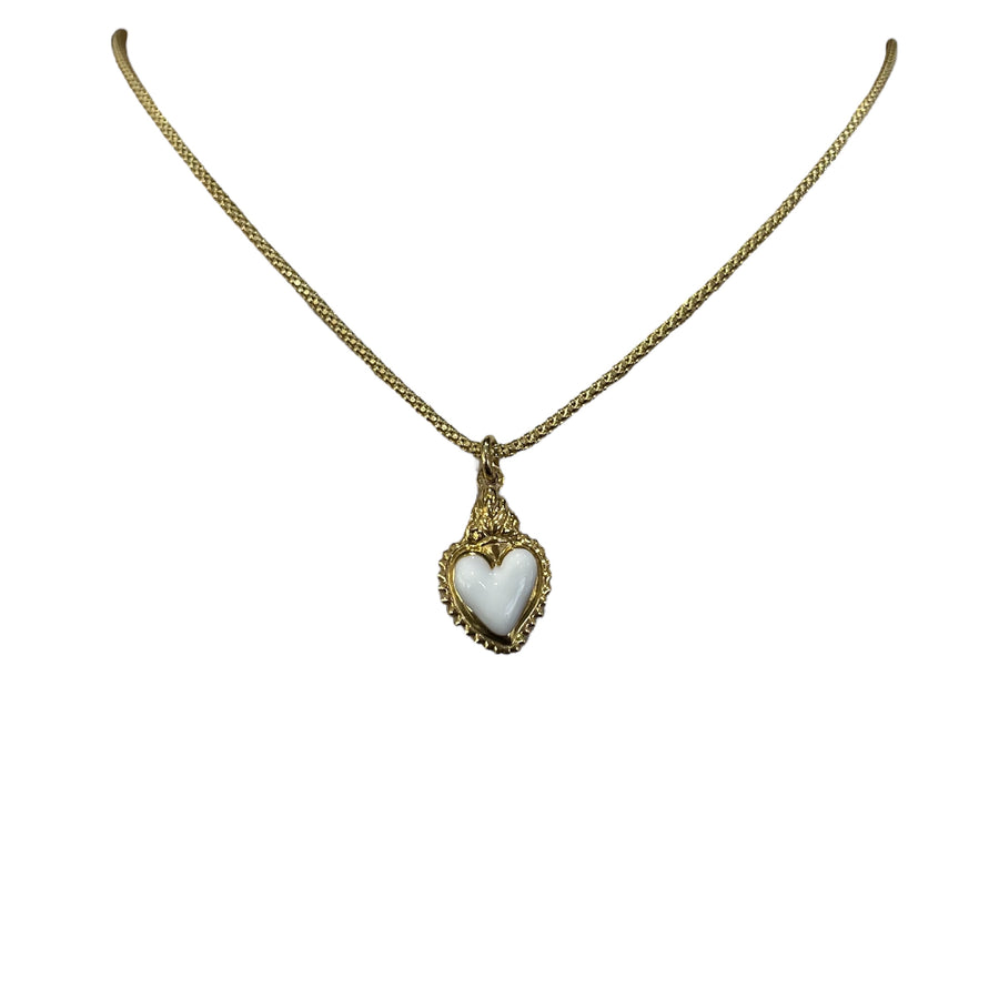 Collana Sacro Cuore White - AemmeOro Silver Collection