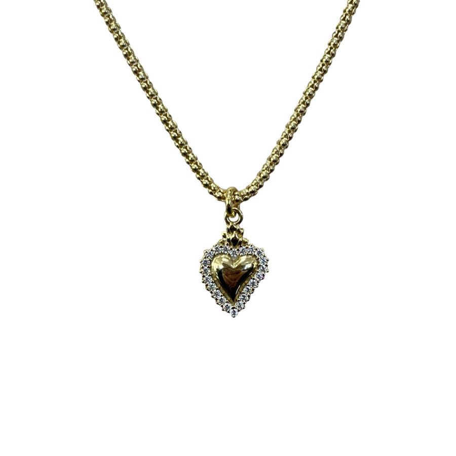 Collana Sacro Cuore Diamonds - AemmeOro Silver Collection